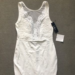 Cute white cocktail dress!